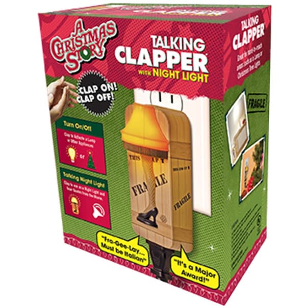 Clapper The Clapper A Christmas Story Automatic Battery Powered LED Leg Lamp Night Light CL853R12 - main